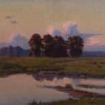 Teodor ZIOMEK (1874-1937) Jugendstil Landschaft