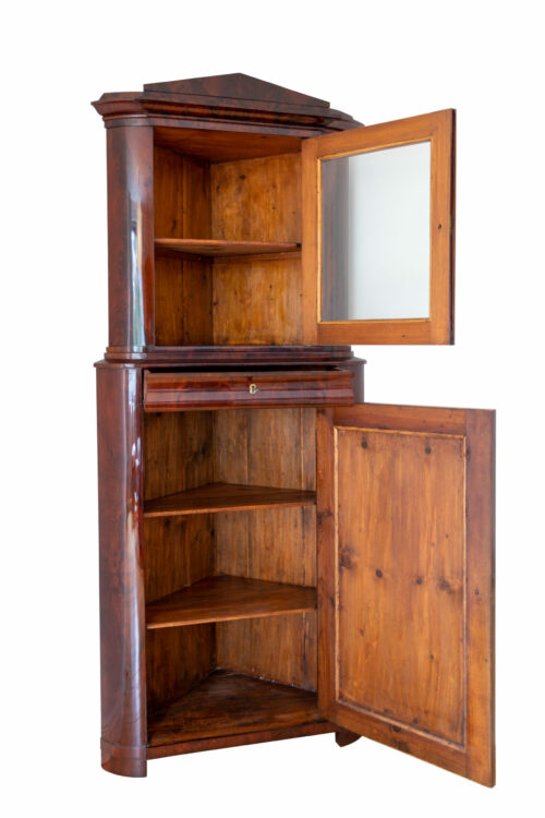 Mahagoni Eckschrank 1840