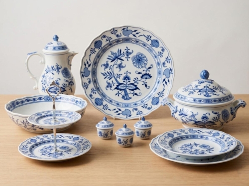 Hutschenreuther Zwiebelmuster Kaffee- und Tafelgeschirr Einzelteile für die Tischkultur