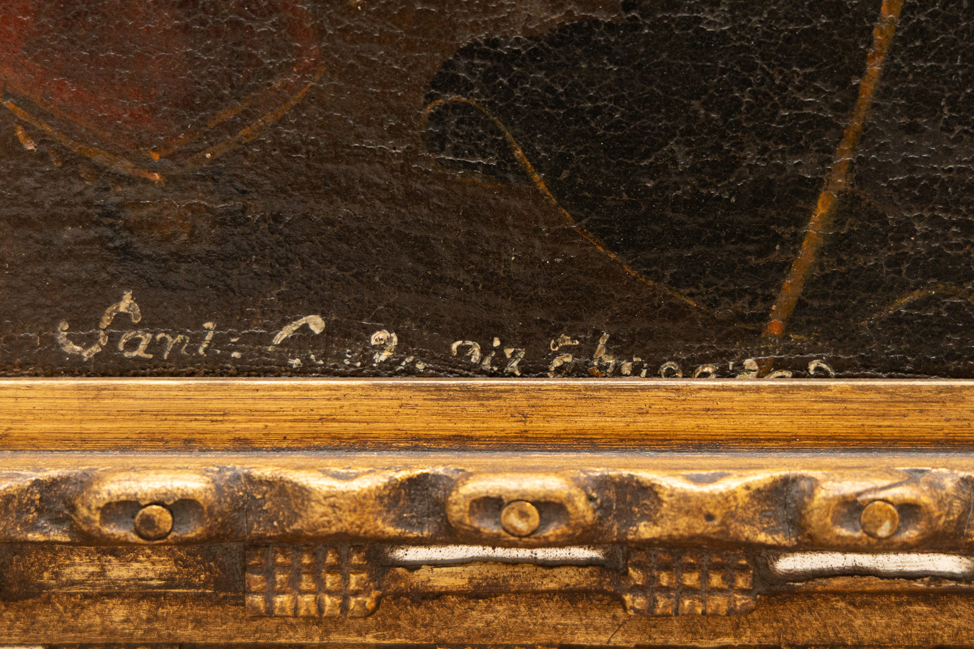 Heilige Gertrud von Helfta | Museales Barock-Gemälde gerahmt