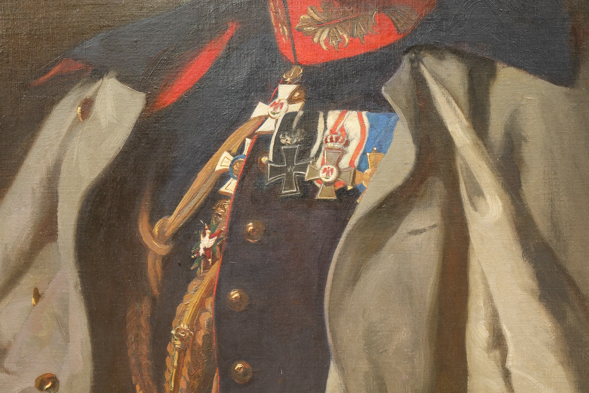 Ölgemälde „Preußischer General in Galauniform mit Orden“ – Sophie Koner, 1914 – Bild 2